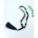 Indian Agate meditation prayer beads with a Tassel