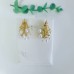 Pearl imitation gold tone 925 silver studded earrings