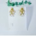 Pearl imitation gold tone 925 silver studded earrings
