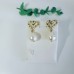 Baroque Pearl Imitation studded earrings golden 925 silver