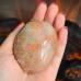 Peach Moonstone Huge Palm stone Crystal