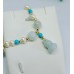 Freshwater Pearl bracelet with Jade Gourd Wu Lou Carving charm