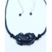 Black Obsidian Pixiu Cord Necklace