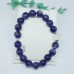 Amethyst and Matte Clear Quartz Bead bracelet 10 mm
