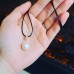 Freshwater Pearl Stainless steel Zirconia clasp Rose Gold Color pendant