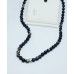 Black Lace Agate beaded Minimalist Necklace 6 mm