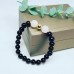 Black Agate and Rose Quartz beaded bracelet