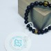 Lava Stone Mantra bracelet 8 mm
