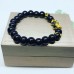 Black Agate Pixiu  temperature color changing Feng Shui bracelet 10 mm