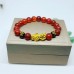 Red Agate Mantra Pixiu Feng Shui bracelet 10 mm