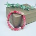 Faceted Pink Agate and Rhodonite bracelet 8 mm