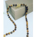 Matte Tiger Eye Heart Clasp necklace 6 mm