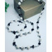 Howlite, Black Agate and Hematite necklace and bracelet set