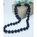 Lava Stone Beaded Necklace 10 mm