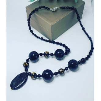 Black obsidian necklace