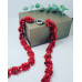 Red Coral braided necklace