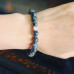 Labradorite Zirconia Stainless steel charm bracelet 8 mm