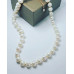 Freshwater Pearl golden clasp necklace 10 mm