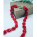 Red Coral braided necklace
