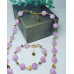 Kunzite, Golden Hematite necklace and bracelet set