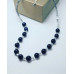 Blue Goldstone, Hematite necklace