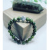 Green Jade Yin-yang  Hematite charm bracelet 8 mm
