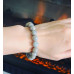 Grey Moonstone  beaded bracelet 10 mm