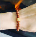 Goldstone Zirconia Moon charm bracelet 8 mm