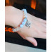 Aquamarine Quartz, Clear Quartz, Sea Opal, Tree of Life charm bracelet