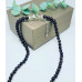 Garnet Zirconia Stainless steel charm, Heart clasp necklace 6 mm