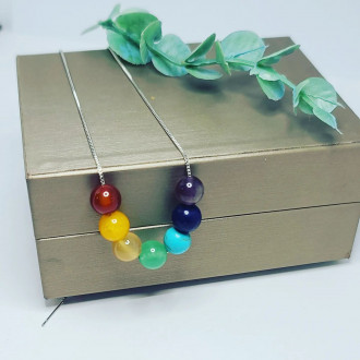 7 Chakra Stainless steel chain necklace