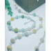Amazonite, Aquamarine Quartz necklace and bracelet set