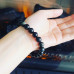 Black Obsidian Tree of Life charm Unisex Style bracelet 10 mm