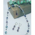 Dark Tahitian Black Pearl, Hematite rice necklace and earrings set