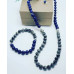 Lapis Lazuli, Labradorite Necklace and bracelet set 8 mm