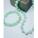 Matte Amazonite Tree of Life charm choker necklace and bracelet set