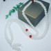 Jade new Mountain, Red Agate Unisex Mala 108 beads  bracelet/ necklace