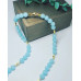 Blue Night-light Crystal, golden Hematite and Lava Stone necklace