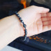 Hematite, Lava Stone Bead Unisex bracelet 6 mm