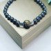 Hematite, Lava Stone Bead Unisex bracelet 6 mm
