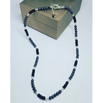 Hematite, Black Agate Minimalist Style Necklace