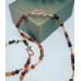 Red Agate chunky middle bead necklace and jewelry set