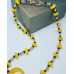 Yellow Agate, Yellow Jade, Black Agate, Rose Golden Hematite necklace