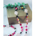 Pink Rainbow Agate, Rose Quartz and Czech glass necklace and bracelet set