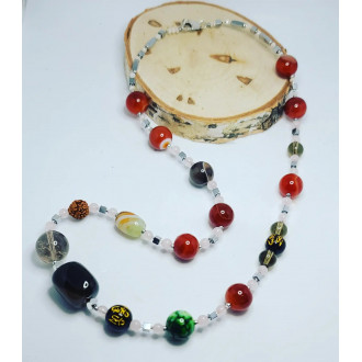 Mixed Crystal handcrafted necklace