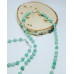 Burma Jade, Zirconia Stainless steel charm necklace and bracelet set 6 mm