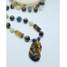 Jade, Agate, Snowflake Obsidian, Tiger Eye with Pixiu carving charm