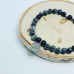 Labradorite, Black Agate, Yin-yang Stainless steel charm bracelet 6 mm