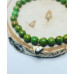 Jade Gold Plated Heart Bracelet 6 mm