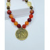 Carnelian, Citrine, Golden, Venus Amulet necklace